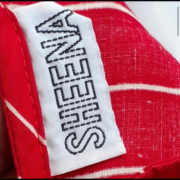 Stunning Vintage red 80’s pinstripe midi dress ♥️ - Picture 2 of 7